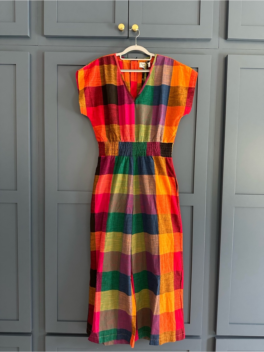 Rujuta Sheth NY Plaid Multicolor Jumpsuit Size Medium - Picture 11 of 11